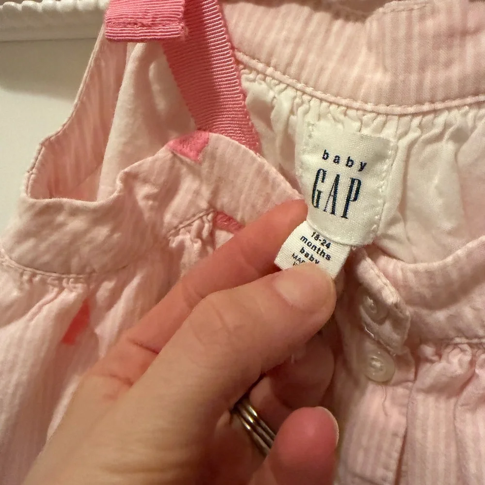 Baby Gap Light Pink Bunny Dress 18-24M